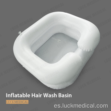 Plástico de lavado de cabello portátil inflable para paciente
